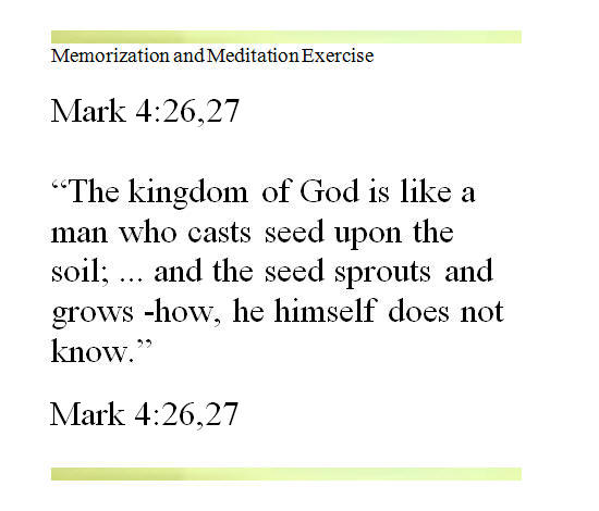 Mark 4-26,27