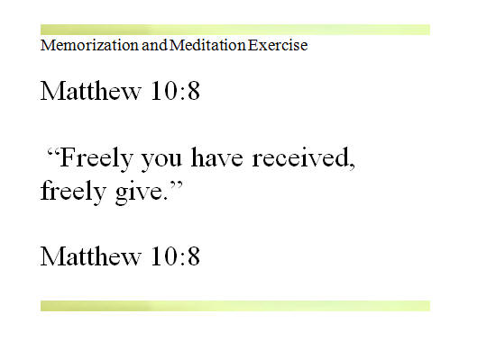 Matthew 10-8