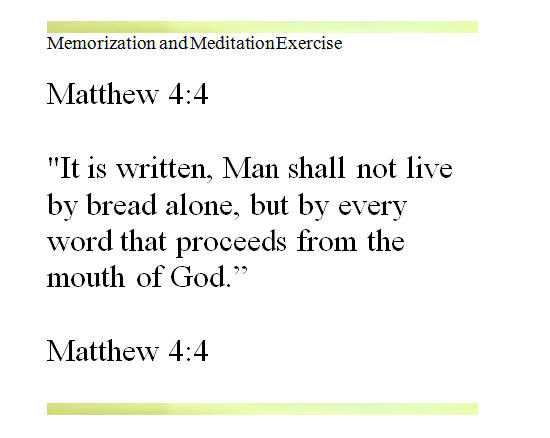 Matthew 4-4